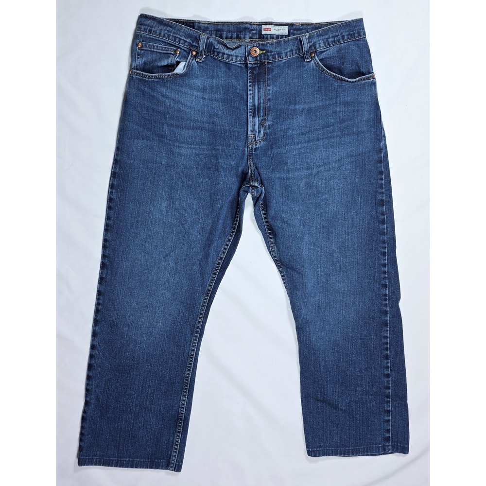 Wrangler Premium Quality Men's Straight Fit Blue Jeans 38x30